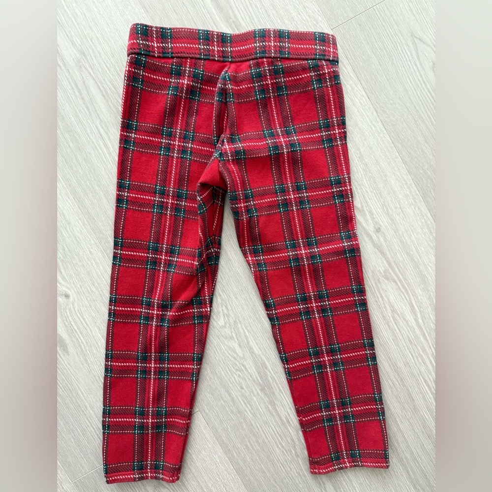 Janie and Jack Red Plaid Pants